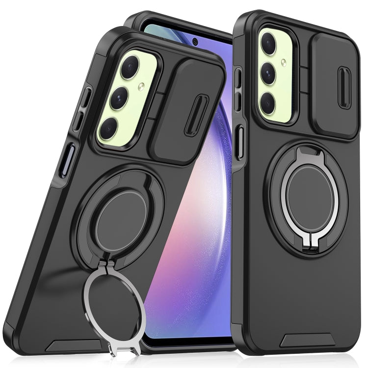 Sliding Camshield Ring Holder Phone Case, For Samsung Galaxy A55 5G, For Samsung Galaxy A35 5G, For Samsung Galaxy A15, For Samsung Galaxy A25 5G Global, For Samsung Galaxy A23 5G, For Samsung Galaxy A14 4G / 5G, For Samsung Galaxy A54 5G              ...