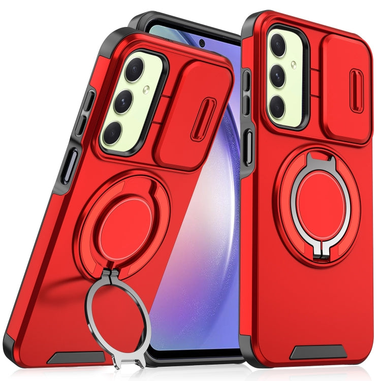 Sliding Camshield Ring Holder Phone Case, For Samsung Galaxy A55 5G, For Samsung Galaxy A35 5G, For Samsung Galaxy A15, For Samsung Galaxy A25 5G Global, For Samsung Galaxy A23 5G, For Samsung Galaxy A14 4G / 5G, For Samsung Galaxy A54 5G              ...