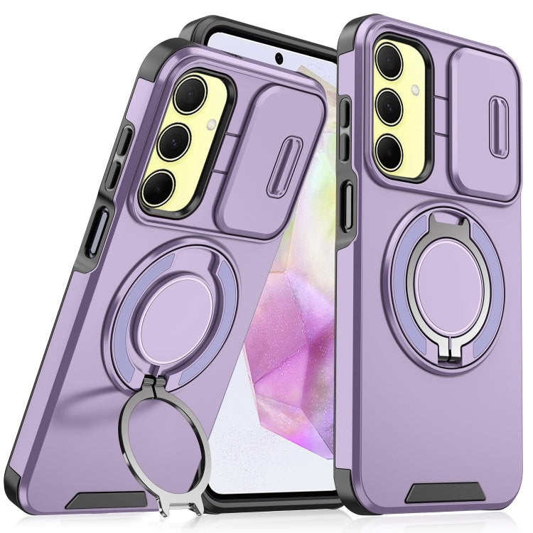 Sliding Camshield Ring Holder Phone Case, For Samsung Galaxy A55 5G, For Samsung Galaxy A35 5G, For Samsung Galaxy A15, For Samsung Galaxy A25 5G Global, For Samsung Galaxy A23 5G, For Samsung Galaxy A14 4G / 5G, For Samsung Galaxy A54 5G              ...
