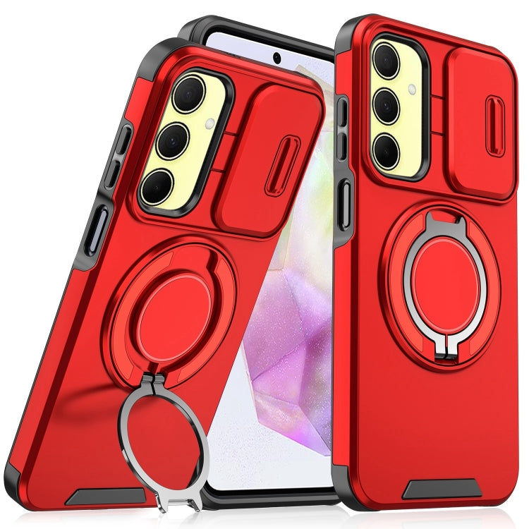 Sliding Camshield Ring Holder Phone Case, For Samsung Galaxy A55 5G, For Samsung Galaxy A35 5G, For Samsung Galaxy A15, For Samsung Galaxy A25 5G Global, For Samsung Galaxy A23 5G, For Samsung Galaxy A14 4G / 5G, For Samsung Galaxy A54 5G              ...