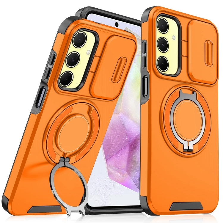 Sliding Camshield Ring Holder Phone Case, For Samsung Galaxy A55 5G, For Samsung Galaxy A35 5G, For Samsung Galaxy A15, For Samsung Galaxy A25 5G Global, For Samsung Galaxy A23 5G, For Samsung Galaxy A14 4G / 5G, For Samsung Galaxy A54 5G              ...