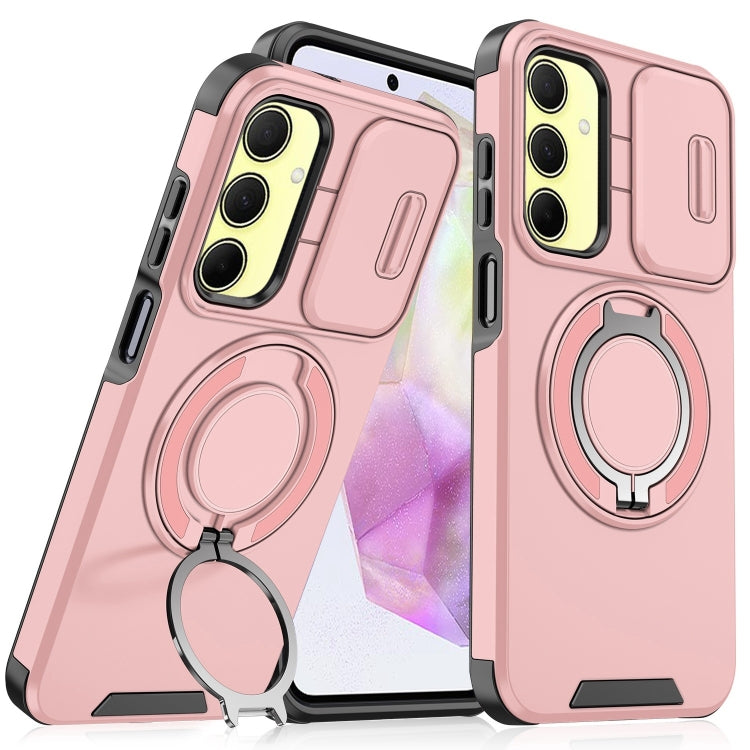 Sliding Camshield Ring Holder Phone Case, For Samsung Galaxy A55 5G, For Samsung Galaxy A35 5G, For Samsung Galaxy A15, For Samsung Galaxy A25 5G Global, For Samsung Galaxy A23 5G, For Samsung Galaxy A14 4G / 5G, For Samsung Galaxy A54 5G              ...