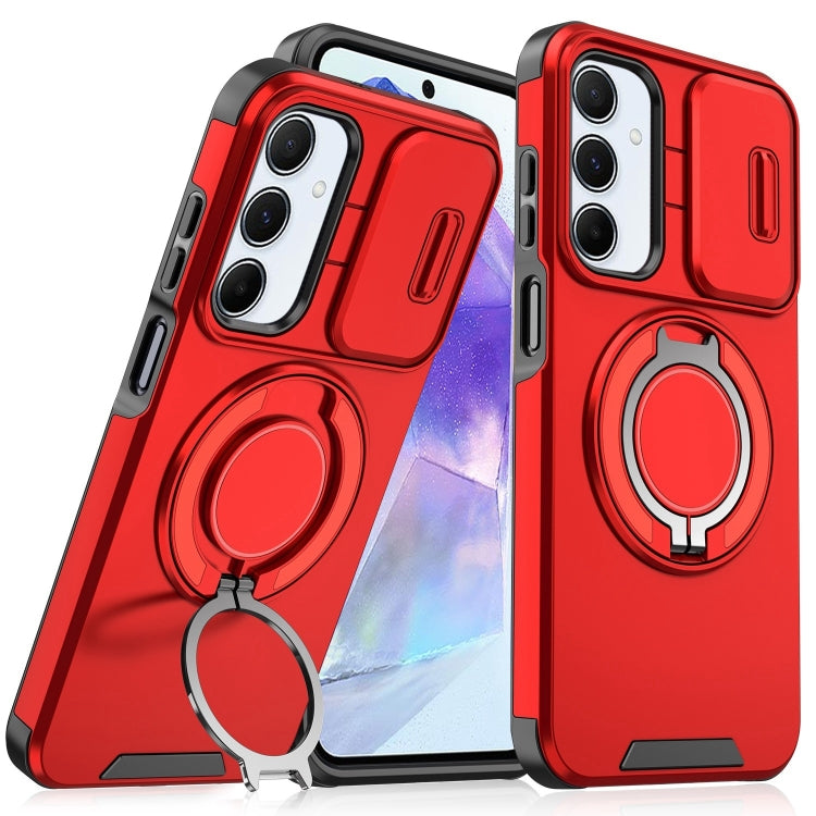 Sliding Camshield Ring Holder Phone Case, For Samsung Galaxy A55 5G, For Samsung Galaxy A35 5G, For Samsung Galaxy A15, For Samsung Galaxy A25 5G Global, For Samsung Galaxy A23 5G, For Samsung Galaxy A14 4G / 5G, For Samsung Galaxy A54 5G              ...