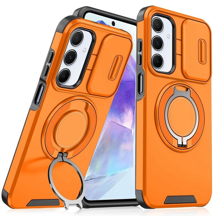 Sliding Camshield Ring Holder Phone Case, For Samsung Galaxy A55 5G, For Samsung Galaxy A35 5G, For Samsung Galaxy A15, For Samsung Galaxy A25 5G Global, For Samsung Galaxy A23 5G, For Samsung Galaxy A14 4G / 5G, For Samsung Galaxy A54 5G              ...