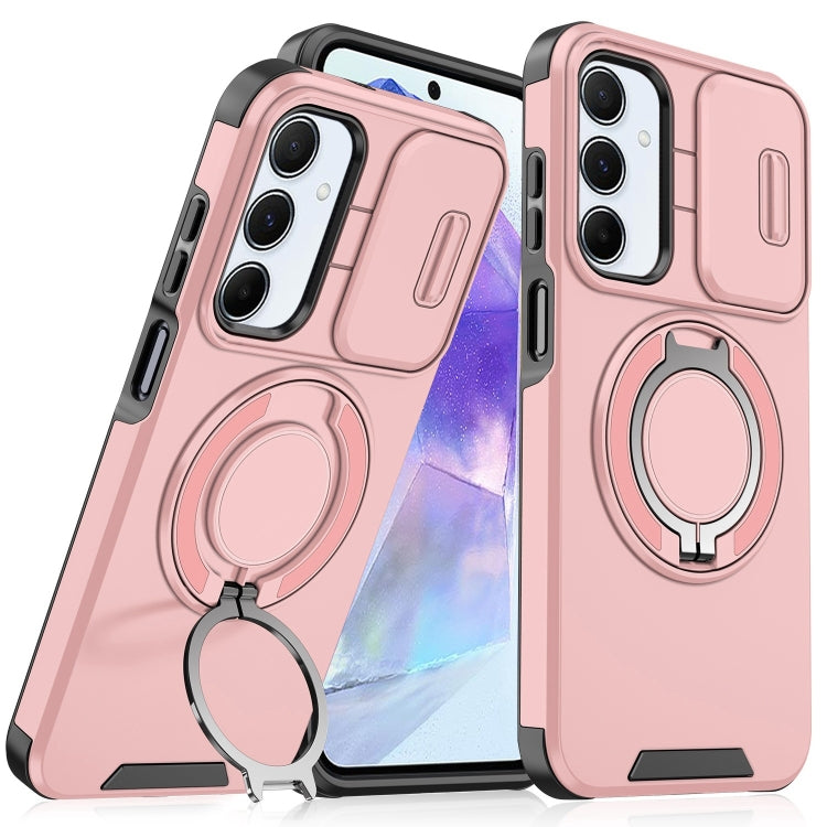 Sliding Camshield Ring Holder Phone Case, For Samsung Galaxy A55 5G, For Samsung Galaxy A35 5G, For Samsung Galaxy A15, For Samsung Galaxy A25 5G Global, For Samsung Galaxy A23 5G, For Samsung Galaxy A14 4G / 5G, For Samsung Galaxy A54 5G              ...