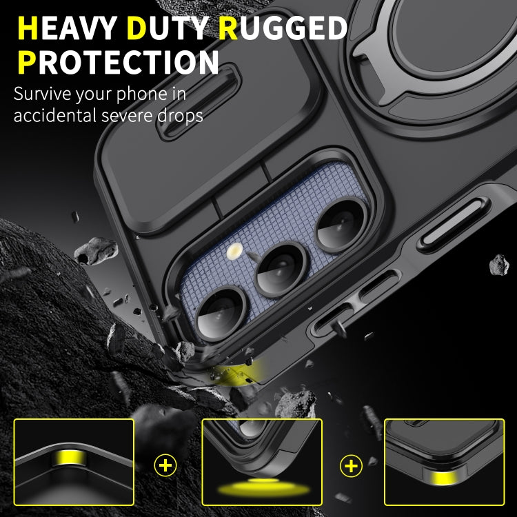 Sliding Camshield Ring Holder Phone Case, For Samsung Galaxy A03s