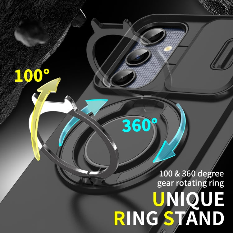 Sliding Camshield Ring Holder Phone Case, For Samsung Galaxy A55 5G, For Samsung Galaxy A35 5G, For Samsung Galaxy A15, For Samsung Galaxy A25 5G Global, For Samsung Galaxy A23 5G, For Samsung Galaxy A14 4G / 5G, For Samsung Galaxy A54 5G              ...