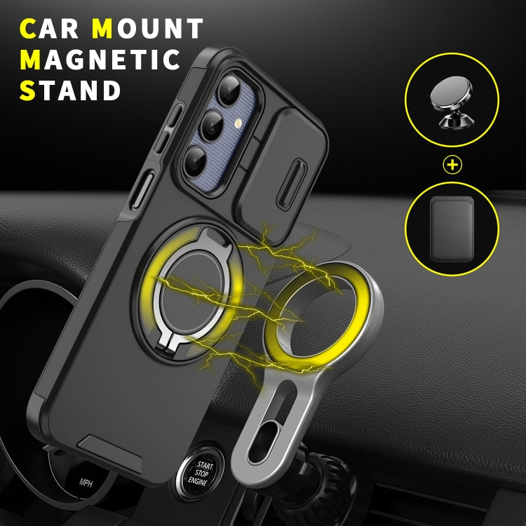 Sliding Camshield Ring Holder Phone Case, For Samsung Galaxy A03s