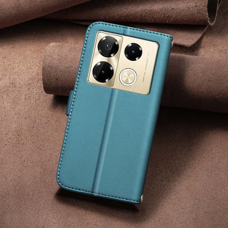 Square Texture Leather Phone Case, For Infinix Note 40 Pro 5G / 4G, For Infinix Note 40 Pro+ 5G, For Infinix Note 40 4G