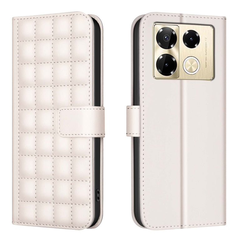 Square Texture Leather Phone Case, For Infinix Note 40 Pro 5G / 4G, For Infinix Note 40 Pro+ 5G, For Infinix Note 40 4G
