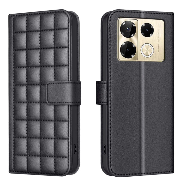 Square Texture Leather Phone Case, For Infinix Note 40 Pro 5G / 4G, For Infinix Note 40 Pro+ 5G, For Infinix Note 40 4G