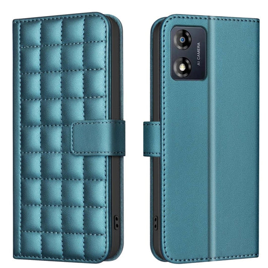 Square Texture Leather Phone Case, For Motorola Moto E13 4G, For Motorola Moto G73 5G