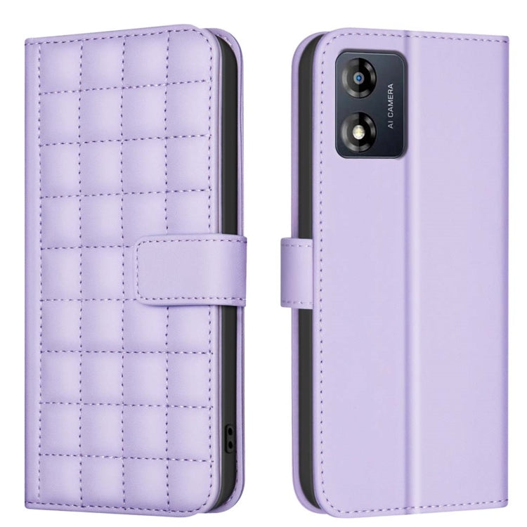 Square Texture Leather Phone Case, For Motorola Moto E13 4G, For Motorola Moto G73 5G
