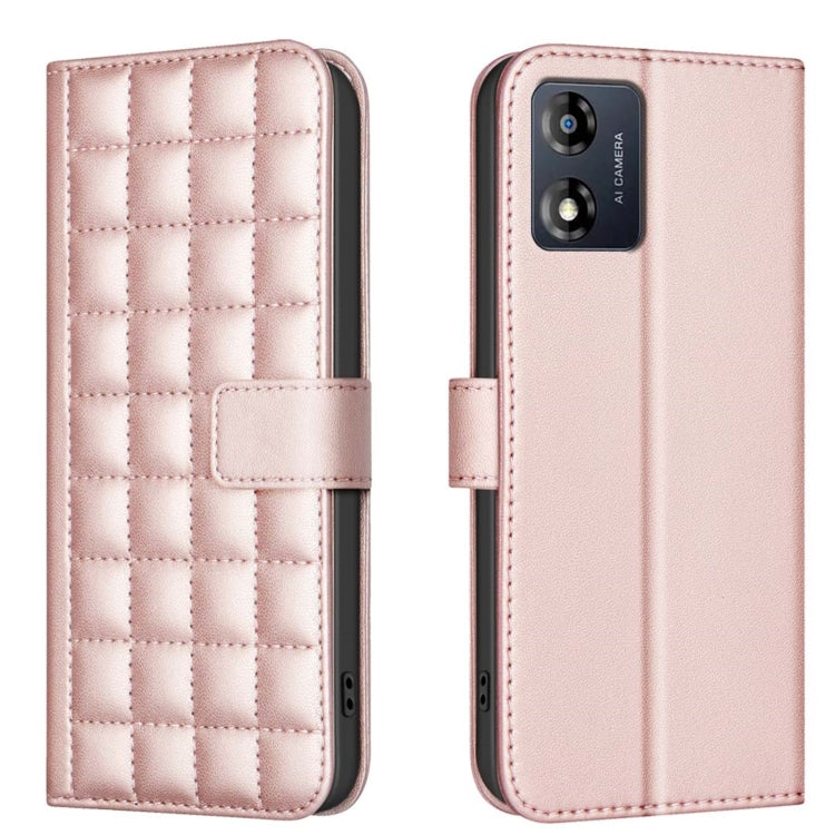 Square Texture Leather Phone Case, For Motorola Moto E13 4G, For Motorola Moto G73 5G