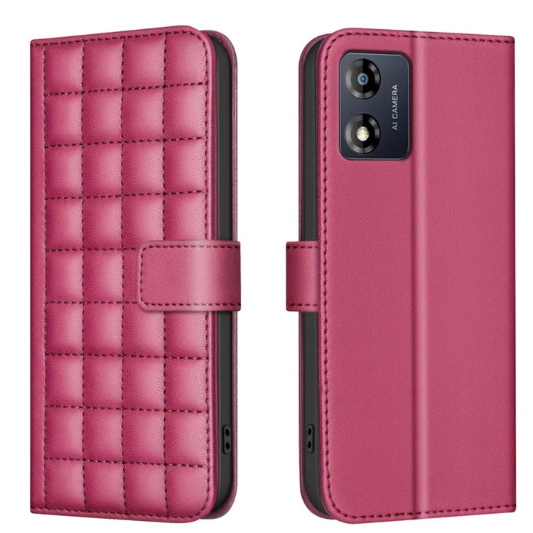 Square Texture Leather Phone Case, For Motorola Moto E13 4G, For Motorola Moto G73 5G