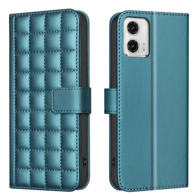 Square Texture Leather Phone Case, For Motorola Moto E13 4G, For Motorola Moto G73 5G