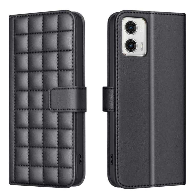 Square Texture Leather Phone Case, For Motorola Moto E13 4G, For Motorola Moto G73 5G