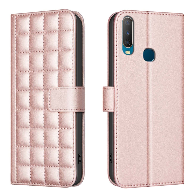 Square Texture Leather Phone Case, For vivo Y38 5G / Y200i 5G, For vivo Y03 4G Global, For vivo Y78 5G / Y36, For vivo Y35 4G / Y22s, For vivo Y21 / Y21s / Y33s, For vivo Y20, For vivo Y11 / Y15 / Y12 / Y17, For vivo Y27 4G