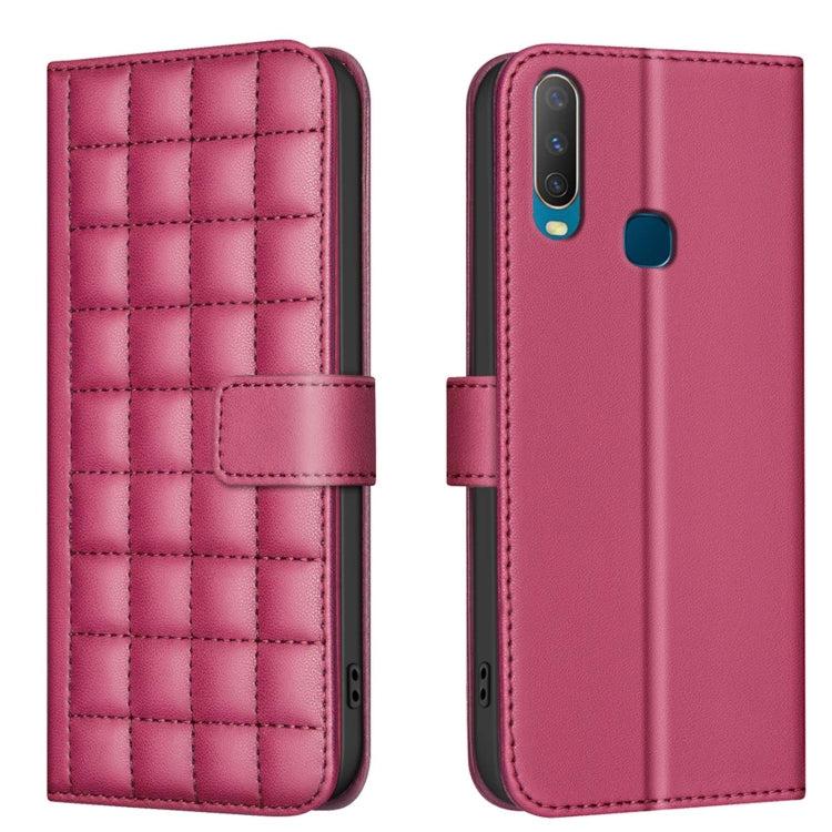Square Texture Leather Phone Case, For vivo Y38 5G / Y200i 5G, For vivo Y03 4G Global, For vivo Y78 5G / Y36, For vivo Y35 4G / Y22s, For vivo Y21 / Y21s / Y33s, For vivo Y20, For vivo Y11 / Y15 / Y12 / Y17, For vivo Y27 4G