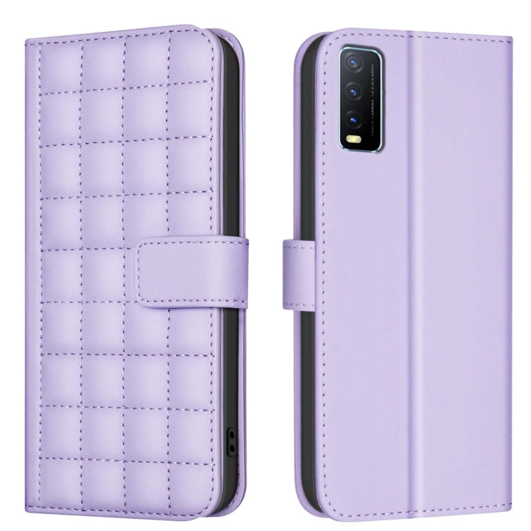 Square Texture Leather Phone Case, For vivo Y38 5G / Y200i 5G, For vivo Y03 4G Global, For vivo Y78 5G / Y36, For vivo Y35 4G / Y22s, For vivo Y21 / Y21s / Y33s, For vivo Y20, For vivo Y11 / Y15 / Y12 / Y17, For vivo Y27 4G
