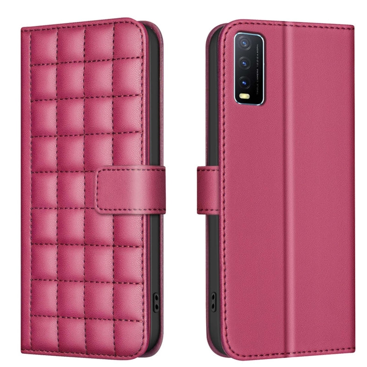 Square Texture Leather Phone Case, For vivo Y38 5G / Y200i 5G, For vivo Y03 4G Global, For vivo Y78 5G / Y36, For vivo Y35 4G / Y22s, For vivo Y21 / Y21s / Y33s, For vivo Y20, For vivo Y11 / Y15 / Y12 / Y17, For vivo Y27 4G
