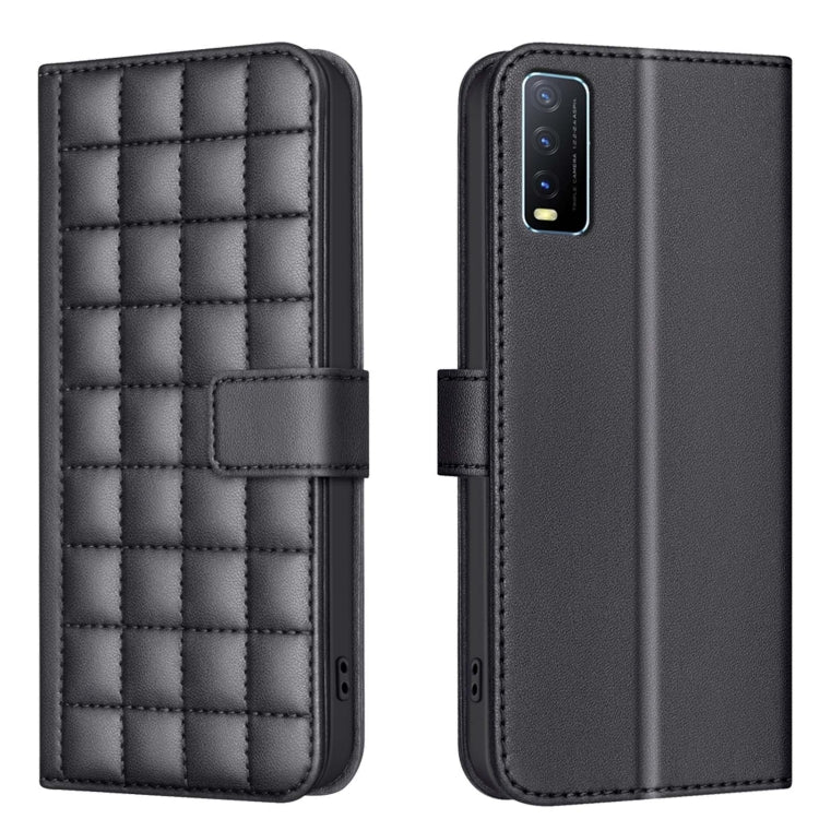 Square Texture Leather Phone Case, For vivo Y38 5G / Y200i 5G, For vivo Y03 4G Global, For vivo Y78 5G / Y36, For vivo Y35 4G / Y22s, For vivo Y21 / Y21s / Y33s, For vivo Y20, For vivo Y11 / Y15 / Y12 / Y17, For vivo Y27 4G