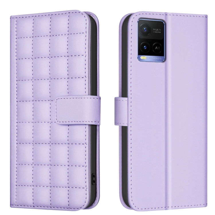 Square Texture Leather Phone Case, For vivo Y38 5G / Y200i 5G, For vivo Y03 4G Global, For vivo Y78 5G / Y36, For vivo Y35 4G / Y22s, For vivo Y21 / Y21s / Y33s, For vivo Y20, For vivo Y11 / Y15 / Y12 / Y17, For vivo Y27 4G