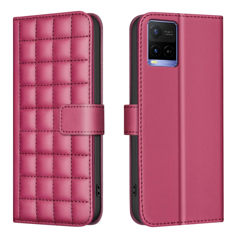 Square Texture Leather Phone Case, For vivo Y38 5G / Y200i 5G, For vivo Y03 4G Global, For vivo Y78 5G / Y36, For vivo Y35 4G / Y22s, For vivo Y21 / Y21s / Y33s, For vivo Y20, For vivo Y11 / Y15 / Y12 / Y17, For vivo Y27 4G