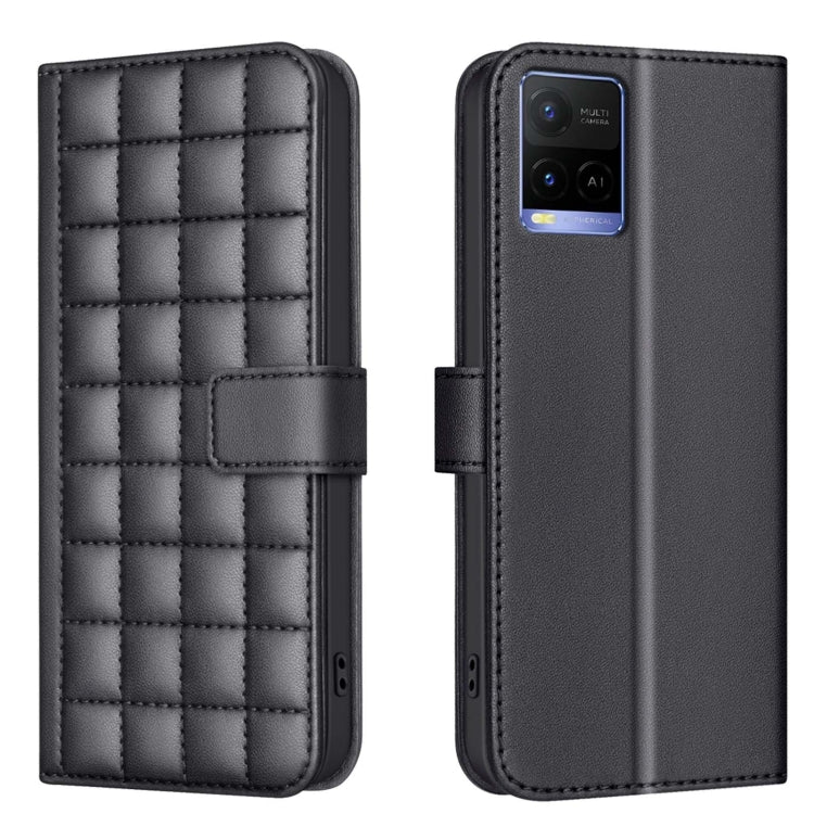 Square Texture Leather Phone Case, For vivo Y38 5G / Y200i 5G, For vivo Y03 4G Global, For vivo Y78 5G / Y36, For vivo Y35 4G / Y22s, For vivo Y21 / Y21s / Y33s, For vivo Y20, For vivo Y11 / Y15 / Y12 / Y17, For vivo Y27 4G