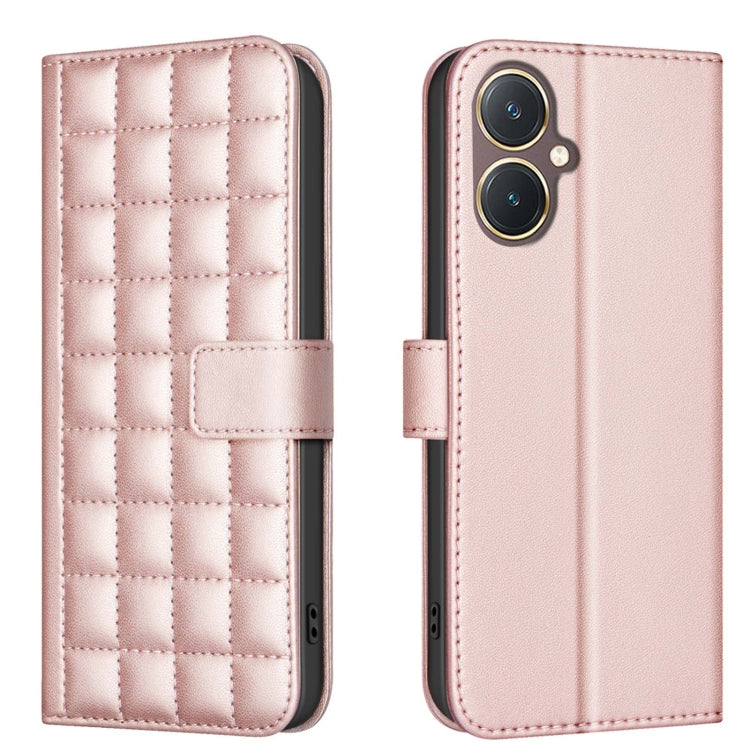 Square Texture Leather Phone Case, For vivo Y38 5G / Y200i 5G, For vivo Y03 4G Global, For vivo Y78 5G / Y36, For vivo Y35 4G / Y22s, For vivo Y21 / Y21s / Y33s, For vivo Y20, For vivo Y11 / Y15 / Y12 / Y17, For vivo Y27 4G