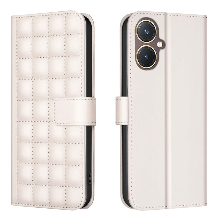 Square Texture Leather Phone Case, For vivo Y38 5G / Y200i 5G, For vivo Y03 4G Global, For vivo Y78 5G / Y36, For vivo Y35 4G / Y22s, For vivo Y21 / Y21s / Y33s, For vivo Y20, For vivo Y11 / Y15 / Y12 / Y17, For vivo Y27 4G