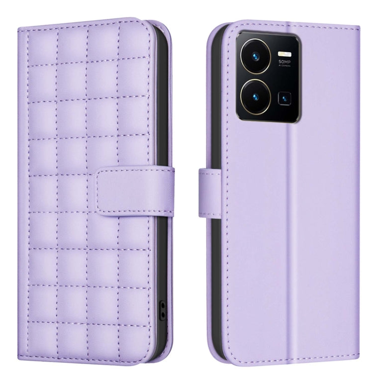 Square Texture Leather Phone Case, For vivo Y38 5G / Y200i 5G, For vivo Y03 4G Global, For vivo Y78 5G / Y36, For vivo Y35 4G / Y22s, For vivo Y21 / Y21s / Y33s, For vivo Y20, For vivo Y11 / Y15 / Y12 / Y17, For vivo Y27 4G