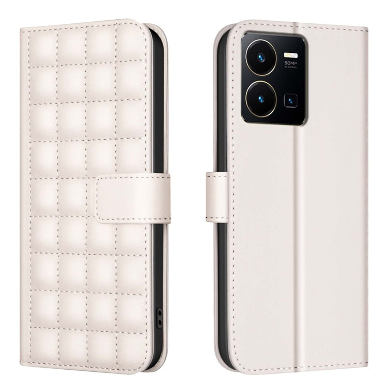 Square Texture Leather Phone Case, For vivo Y38 5G / Y200i 5G, For vivo Y03 4G Global, For vivo Y78 5G / Y36, For vivo Y35 4G / Y22s, For vivo Y21 / Y21s / Y33s, For vivo Y20, For vivo Y11 / Y15 / Y12 / Y17, For vivo Y27 4G