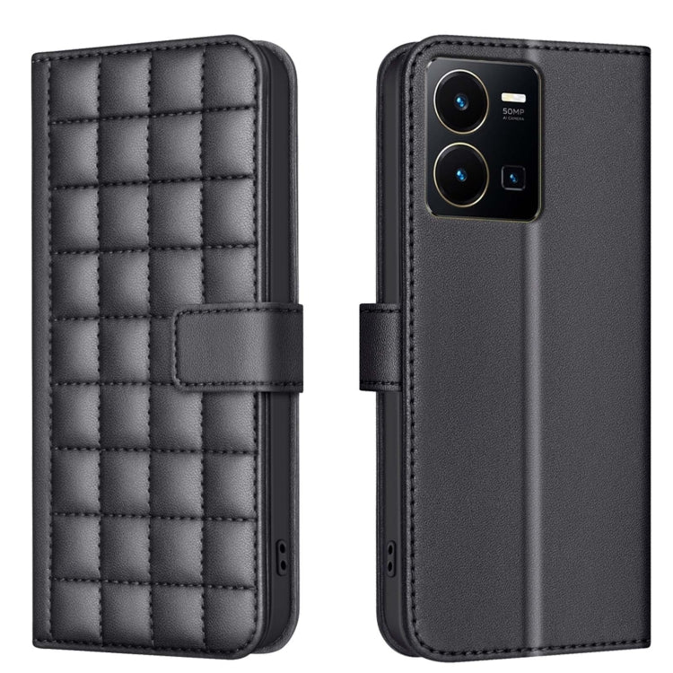 Square Texture Leather Phone Case, For vivo Y38 5G / Y200i 5G, For vivo Y03 4G Global, For vivo Y78 5G / Y36, For vivo Y35 4G / Y22s, For vivo Y21 / Y21s / Y33s, For vivo Y20, For vivo Y11 / Y15 / Y12 / Y17, For vivo Y27 4G