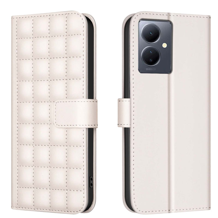 Square Texture Leather Phone Case, For vivo Y38 5G / Y200i 5G, For vivo Y03 4G Global, For vivo Y78 5G / Y36, For vivo Y35 4G / Y22s, For vivo Y21 / Y21s / Y33s, For vivo Y20, For vivo Y11 / Y15 / Y12 / Y17, For vivo Y27 4G