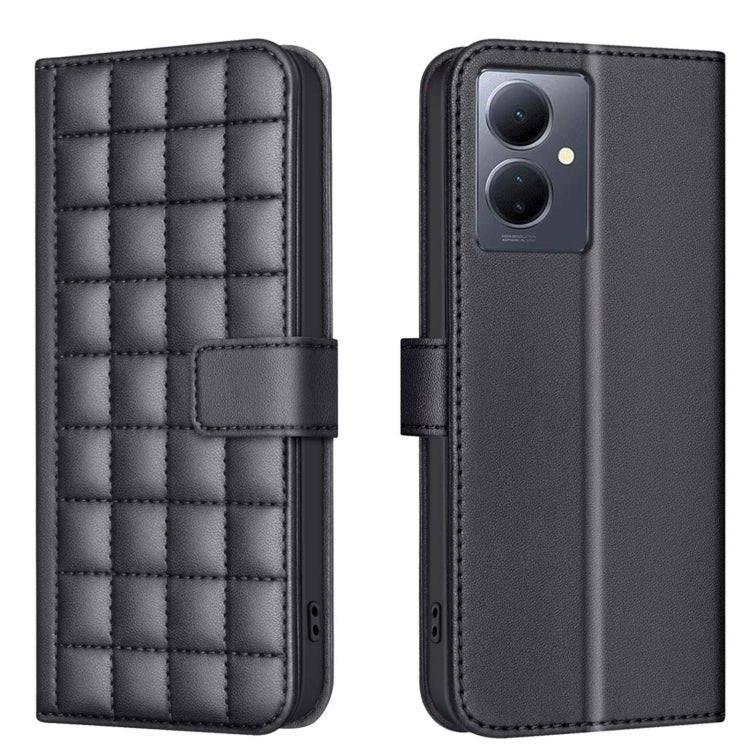 Square Texture Leather Phone Case, For vivo Y38 5G / Y200i 5G, For vivo Y03 4G Global, For vivo Y78 5G / Y36, For vivo Y35 4G / Y22s, For vivo Y21 / Y21s / Y33s, For vivo Y20, For vivo Y11 / Y15 / Y12 / Y17, For vivo Y27 4G