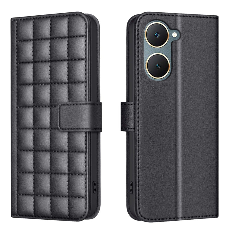 Square Texture Leather Phone Case, For vivo Y38 5G / Y200i 5G, For vivo Y03 4G Global, For vivo Y78 5G / Y36, For vivo Y35 4G / Y22s, For vivo Y21 / Y21s / Y33s, For vivo Y20, For vivo Y11 / Y15 / Y12 / Y17, For vivo Y27 4G
