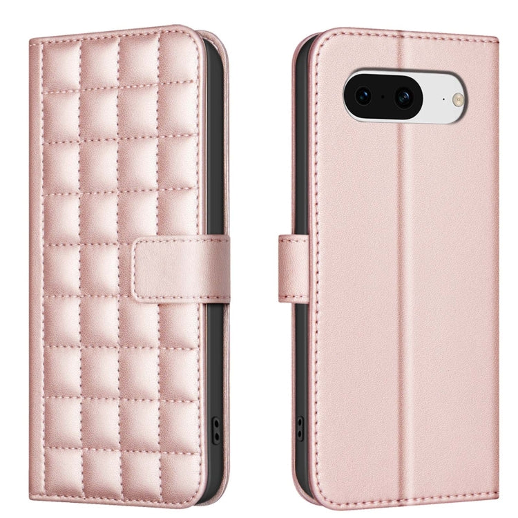 Square Texture Leather Phone Case, For Google Pixel 9 Pro, For Google Pixel 9, For Google Pixel 8a, For Google Pixel 8 Pro, For Google Pixel 8