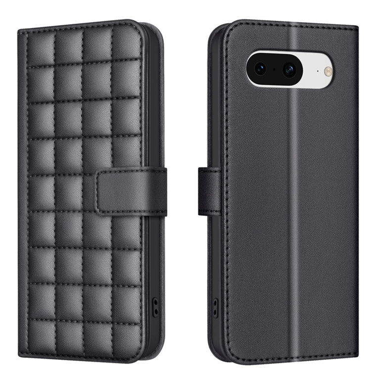 Square Texture Leather Phone Case, For Google Pixel 9 Pro, For Google Pixel 9, For Google Pixel 8a, For Google Pixel 8 Pro, For Google Pixel 8