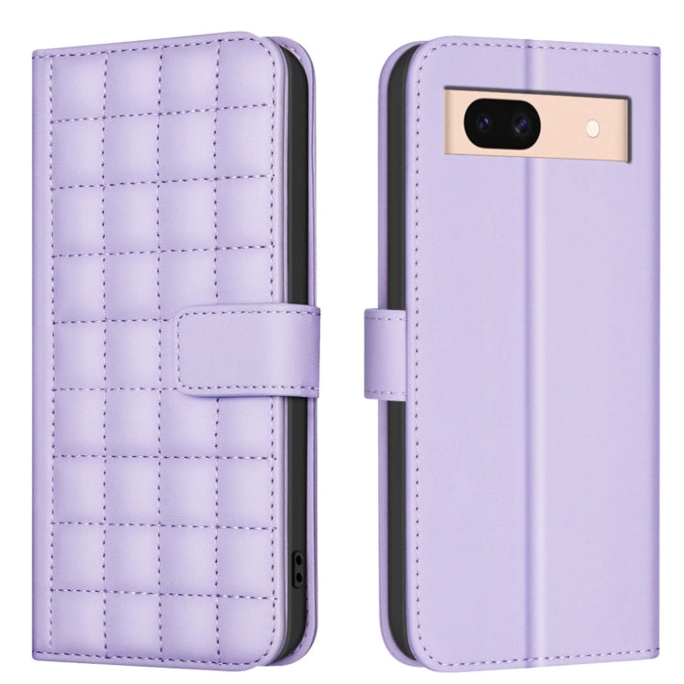 Square Texture Leather Phone Case, For Google Pixel 9 Pro, For Google Pixel 9, For Google Pixel 8a, For Google Pixel 8 Pro, For Google Pixel 8