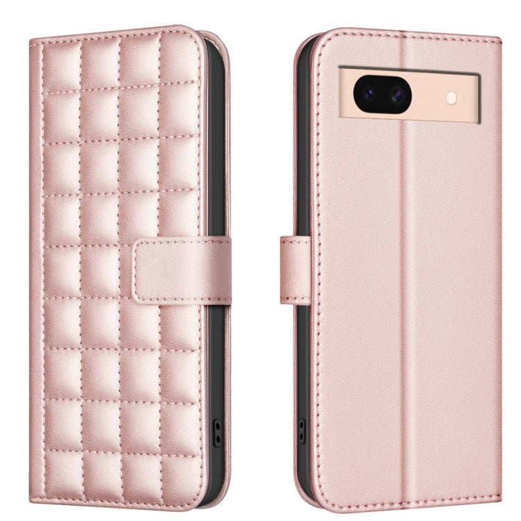 Square Texture Leather Phone Case, For Google Pixel 9 Pro, For Google Pixel 9, For Google Pixel 8a, For Google Pixel 8 Pro, For Google Pixel 8
