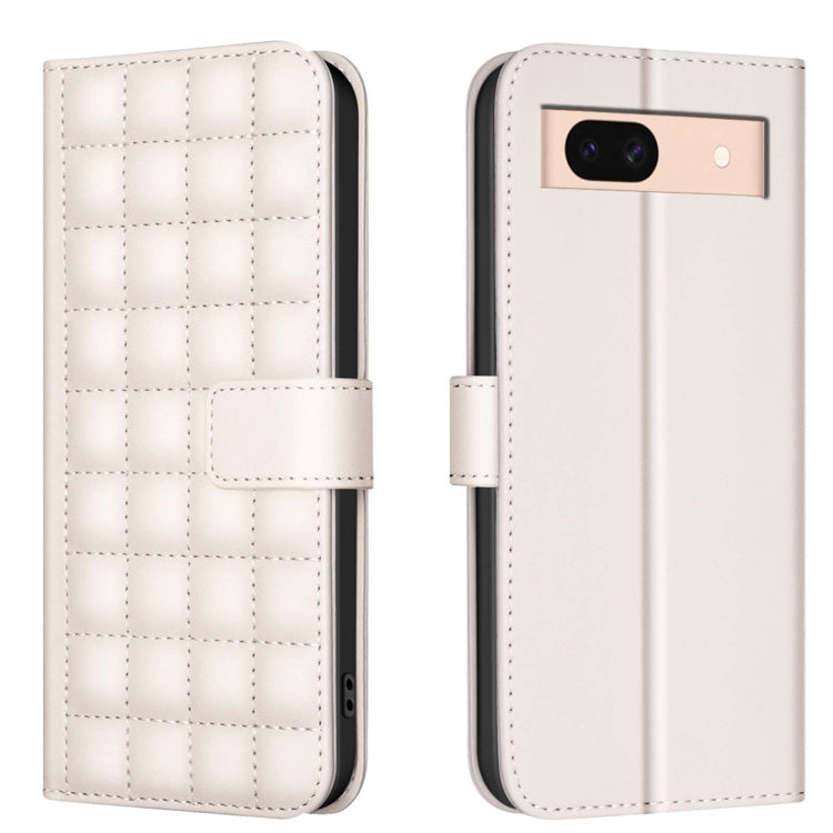 Square Texture Leather Phone Case, For Google Pixel 9 Pro, For Google Pixel 9, For Google Pixel 8a, For Google Pixel 8 Pro, For Google Pixel 8