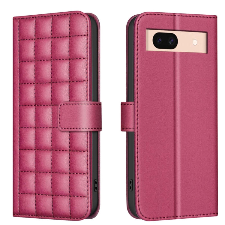 Square Texture Leather Phone Case, For Google Pixel 9 Pro, For Google Pixel 9, For Google Pixel 8a, For Google Pixel 8 Pro, For Google Pixel 8