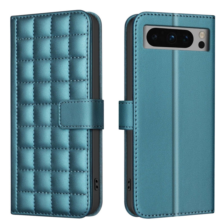 Square Texture Leather Phone Case, For Google Pixel 9 Pro, For Google Pixel 9, For Google Pixel 8a, For Google Pixel 8 Pro, For Google Pixel 8