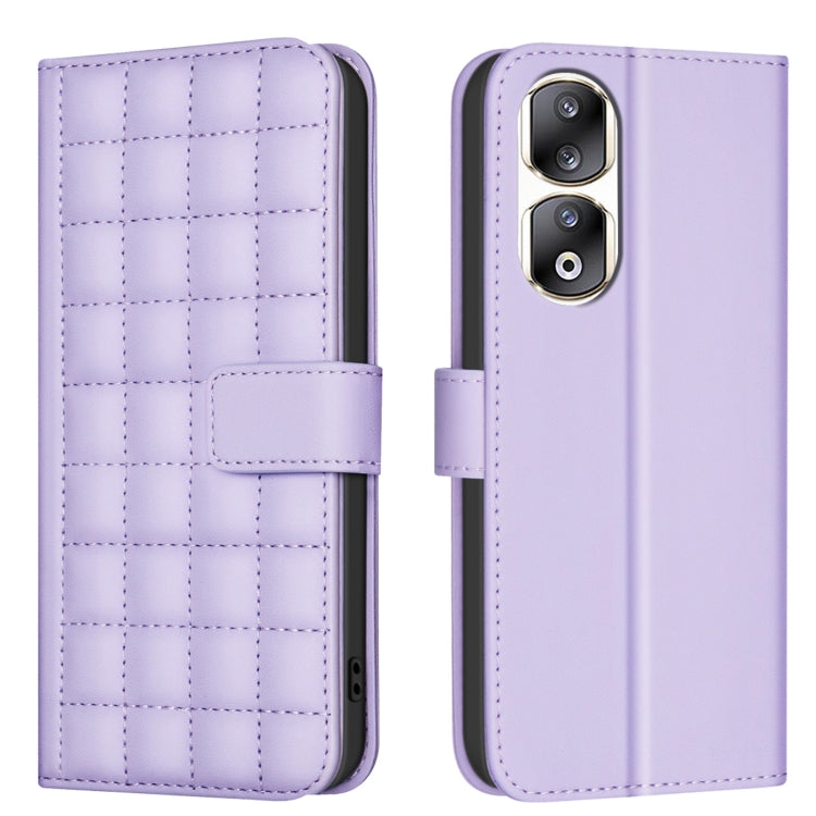 Square Texture Leather Phone Case, For Honor 90 Pro, For Honor 90 5G, For Honor X7a