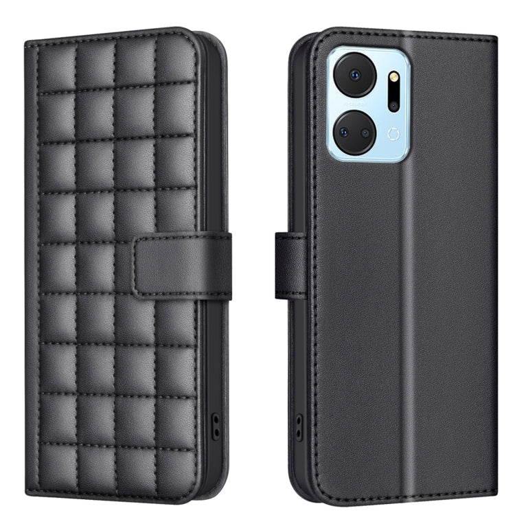 Square Texture Leather Phone Case, For Honor 90 Pro, For Honor 90 5G, For Honor X7a