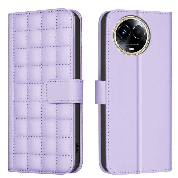 Square Texture Leather Phone Case, For Realme 12 5G Global, For Realme 12+ 5G, For Realme 12 Pro 5G / 12 Pro+ 5G Global, For Realme 11 4G Global, For Realme 11 5G Global / 11X, For Realme C53, For Realme C55