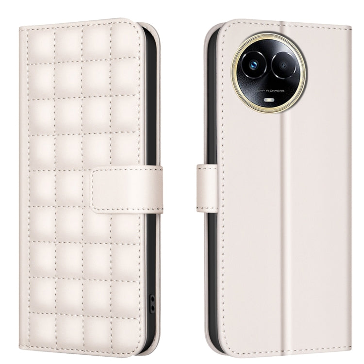 Square Texture Leather Phone Case, For Realme 12 5G Global, For Realme 12+ 5G, For Realme 12 Pro 5G / 12 Pro+ 5G Global, For Realme 11 4G Global, For Realme 11 5G Global / 11X, For Realme C53, For Realme C55