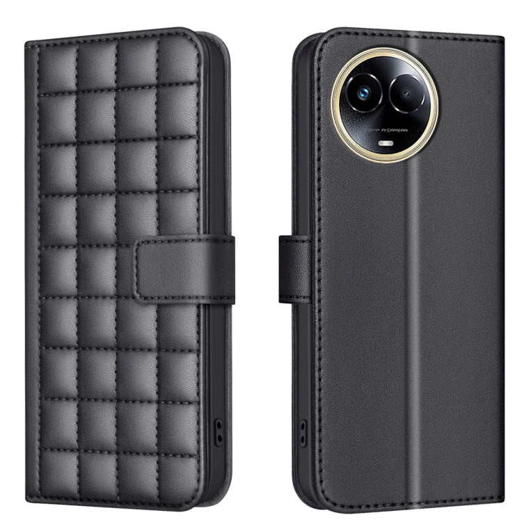 Square Texture Leather Phone Case, For Realme 12 5G Global, For Realme 12+ 5G, For Realme 12 Pro 5G / 12 Pro+ 5G Global, For Realme 11 4G Global, For Realme 11 5G Global / 11X, For Realme C53, For Realme C55