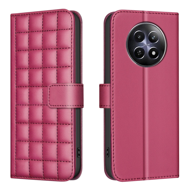 Square Texture Leather Phone Case, For Realme 12 5G Global, For Realme 12+ 5G, For Realme 12 Pro 5G / 12 Pro+ 5G Global, For Realme 11 4G Global, For Realme 11 5G Global / 11X, For Realme C53, For Realme C55